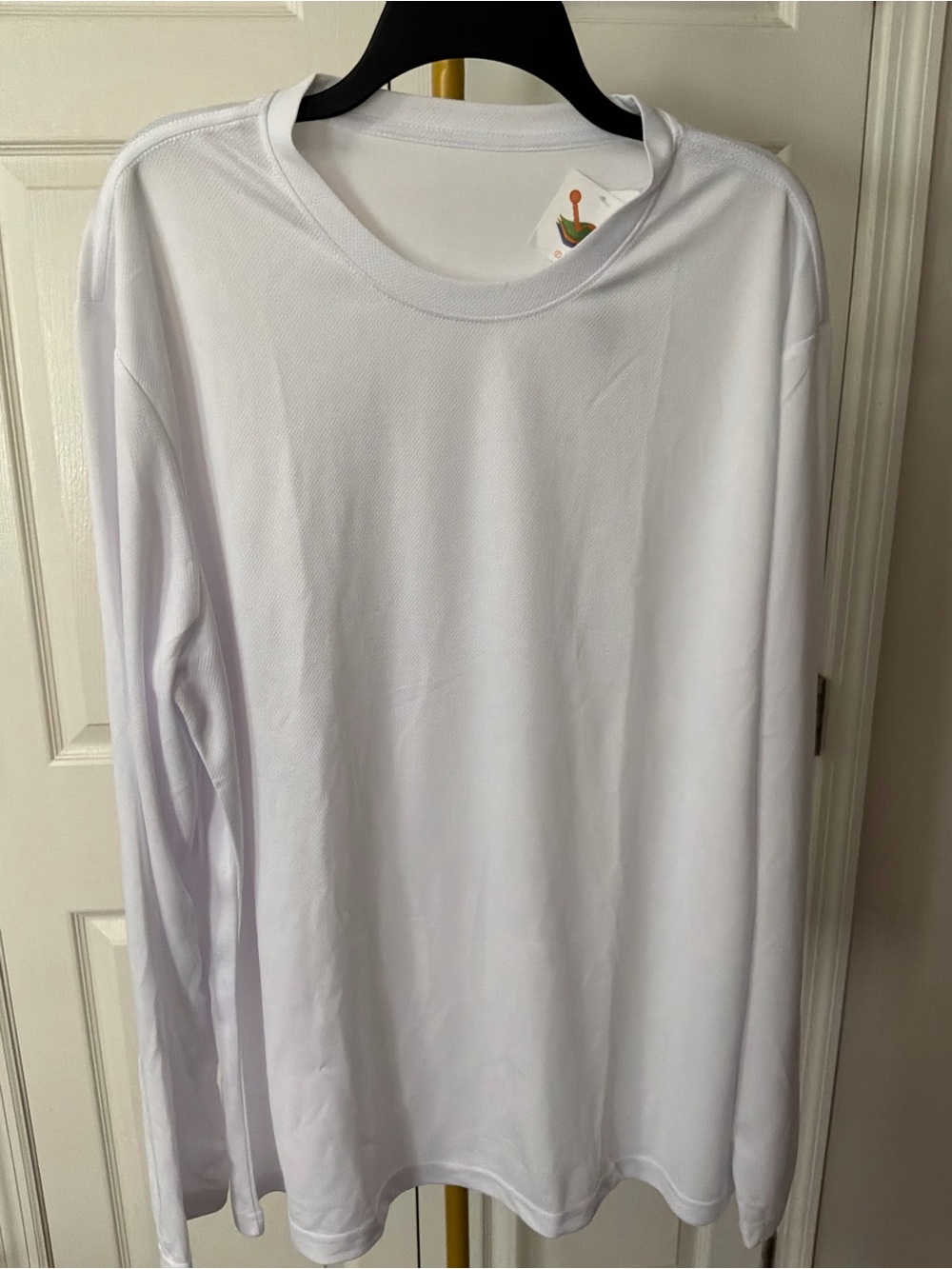 Uinke UPF 50 Plain White Long Sleeve Tee